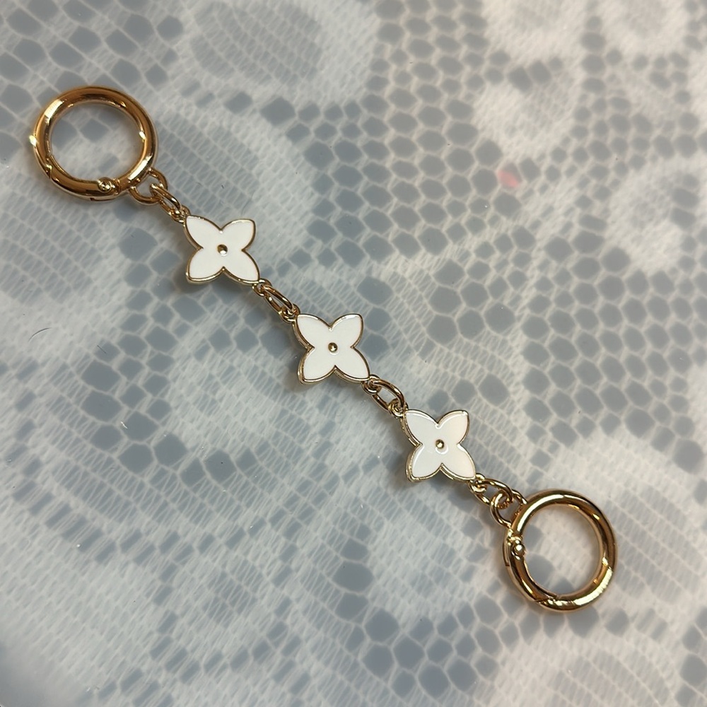 Strap 6” extender New black/gold metal or white/gold your choice
